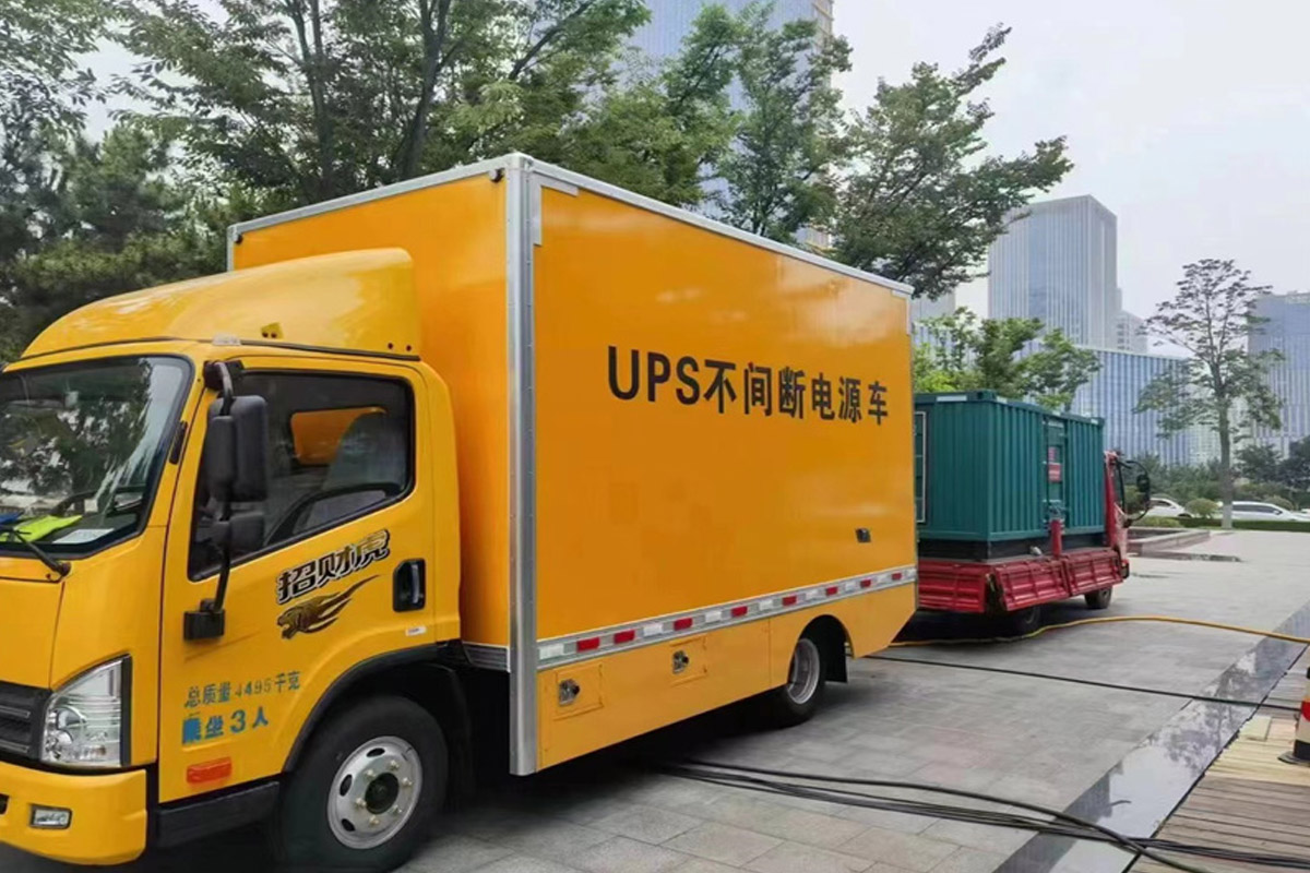 六枝特发电机租赁施工现场